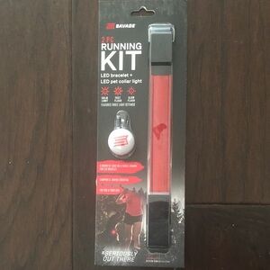 Savage 2-Piece LED Running Kit in Red